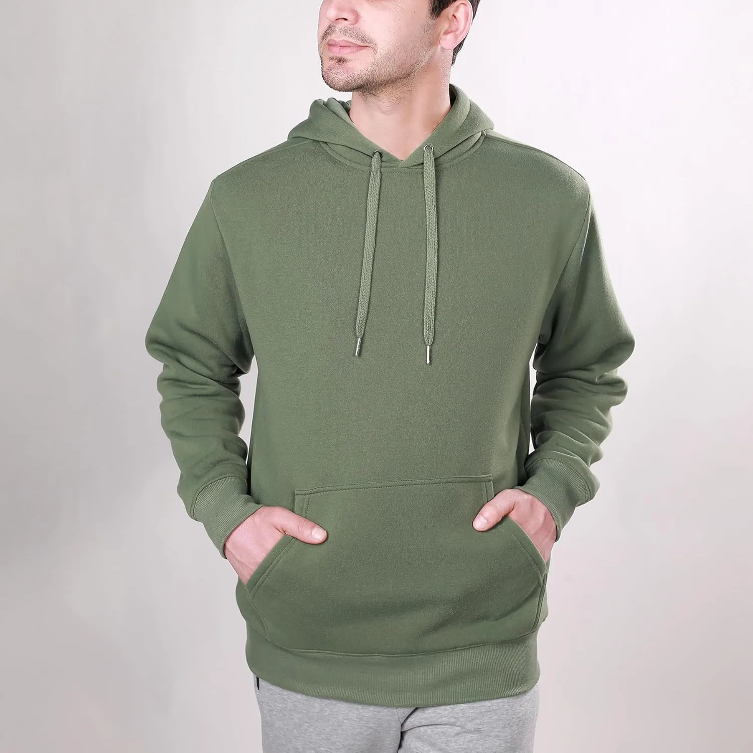 3 Pack Mens Fleece Hoodie Long Sleeve Lightweight Athletic Workout Sweatshirt for Men with Pockets