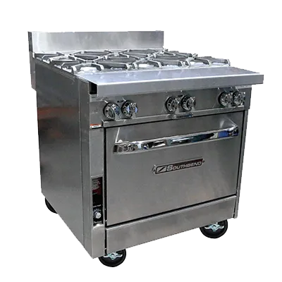 32" Sectional Range w/ Open-Top Burners (Standard Oven Base)