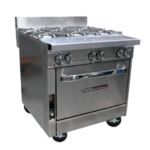 32" Sectional Range w/ Open-Top Burners (Standard Oven Base)