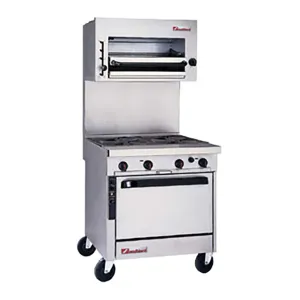 32" Sectional Range w/ Pyromax Open-Top Burners (Convection Oven Base)