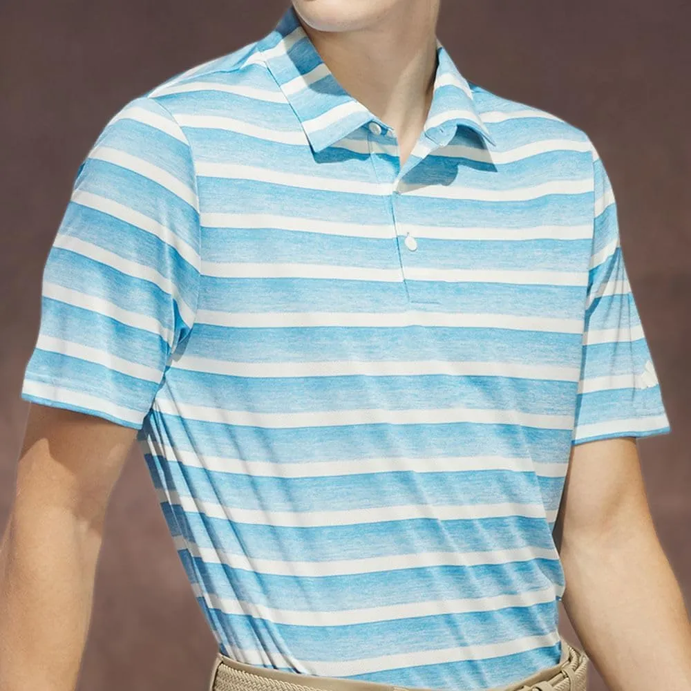 adidas Men's Two-Color Stripe Polo Shirt