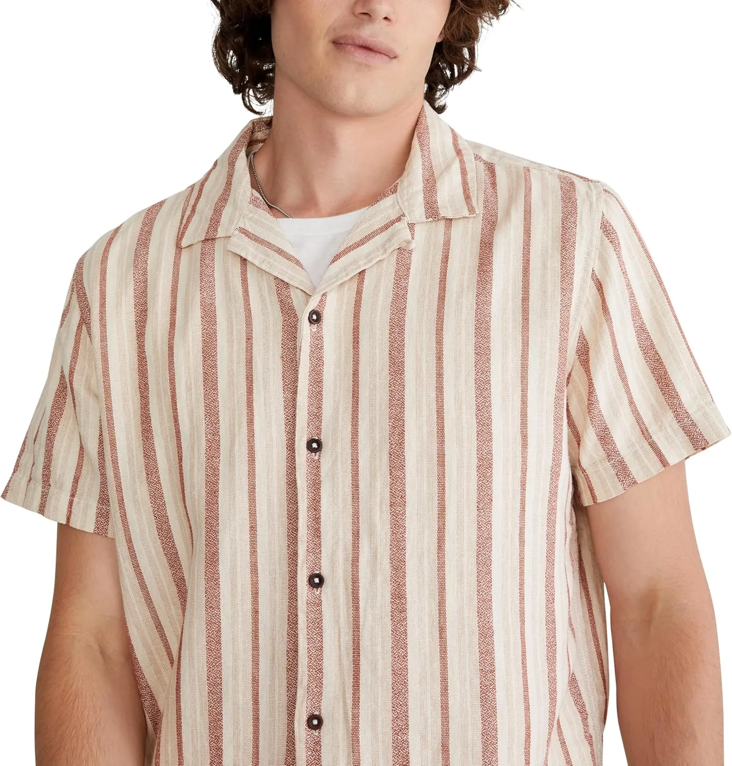 AEROPOSTALE Men's Vertical Stripe Button Up Shirt
