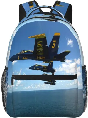 Airplane Aircraft Backpack Laptop Backpack Sports Travel Shoulder bag Light casual backpack