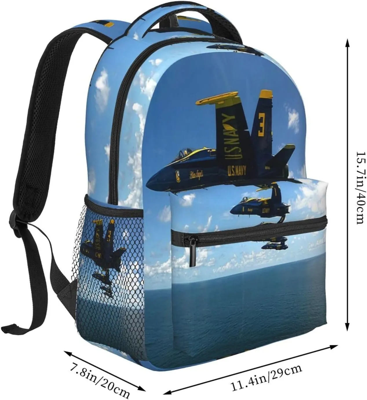 Airplane Aircraft Backpack Laptop Backpack Sports Travel Shoulder bag Light casual backpack