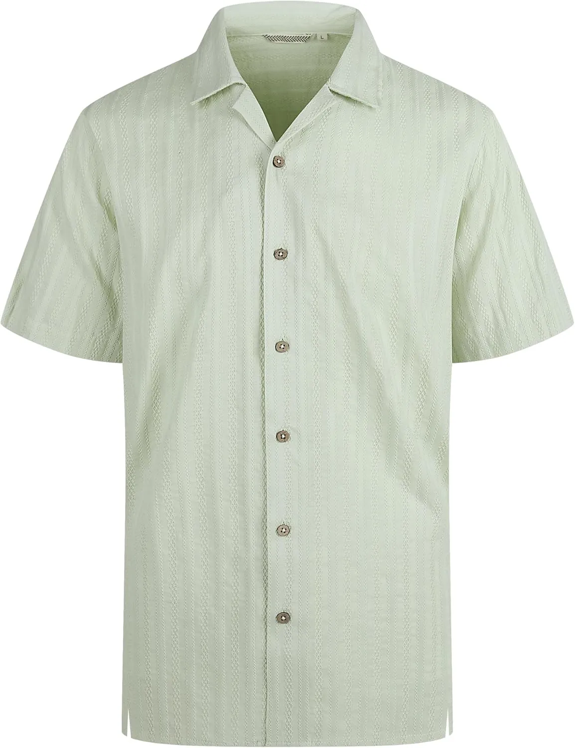Alex Vando Mens Dress Shirts 4-Way Stretch Wrinkle Free Regular Fit Short Sleeve Men Button Down Shirt