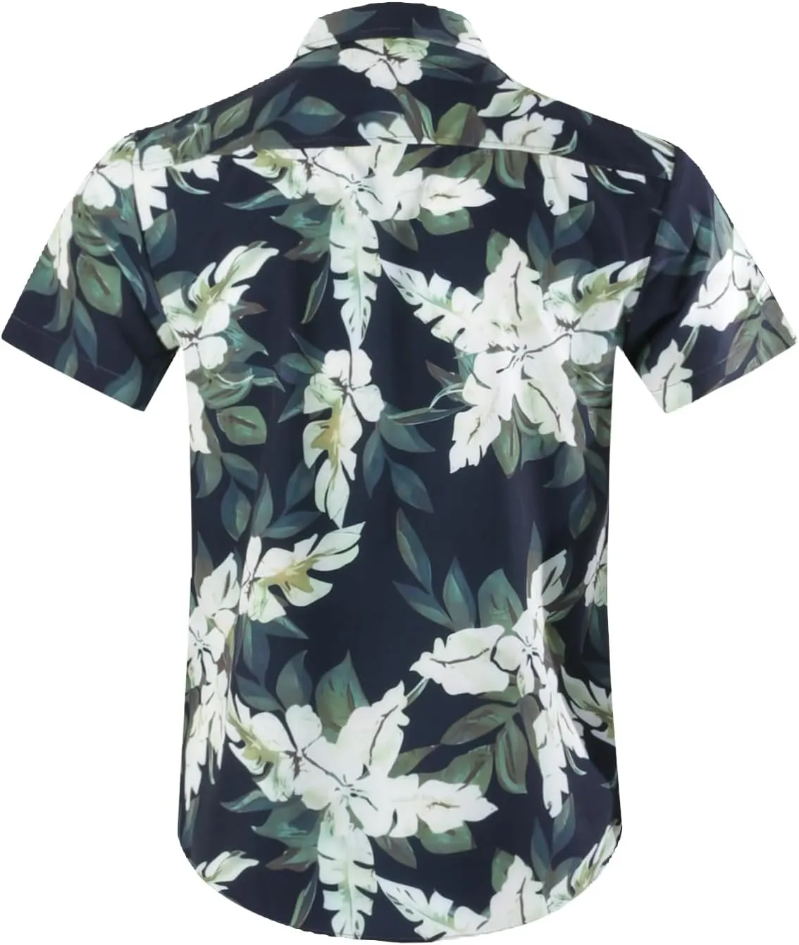Allsense Men's Short-Sleeve Button-Down Tropical Hawaiian Shirt