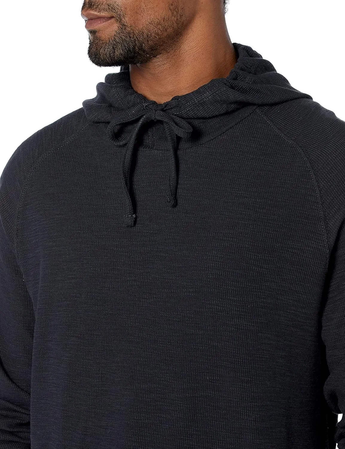 Amazon Essentials Men's Pullover Hoodie, Long-Sleeve Slub Thermal (Previously GoodThreads)