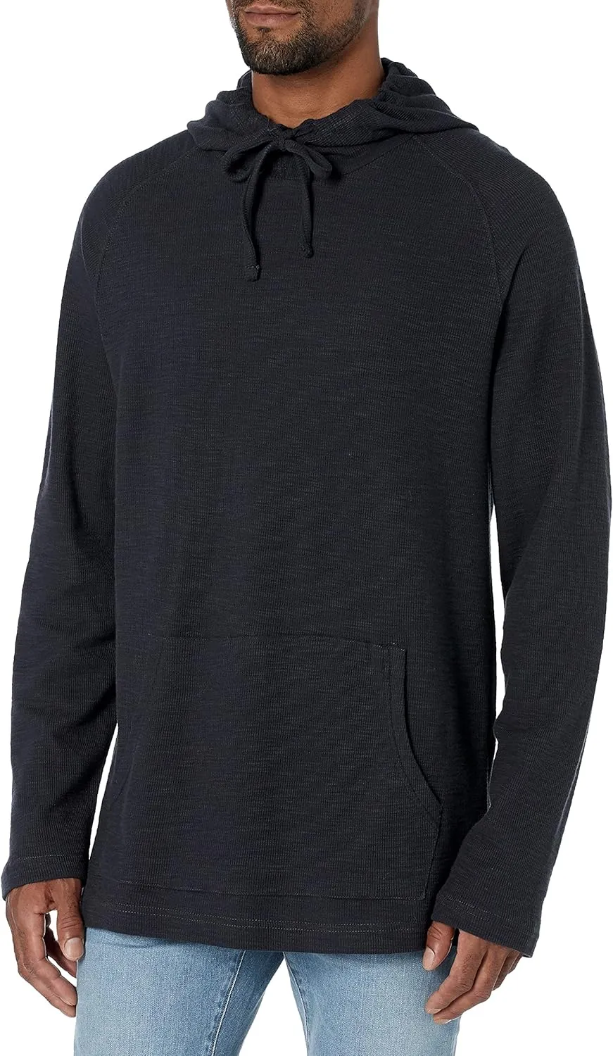 Amazon Essentials Men's Pullover Hoodie, Long-Sleeve Slub Thermal (Previously GoodThreads)