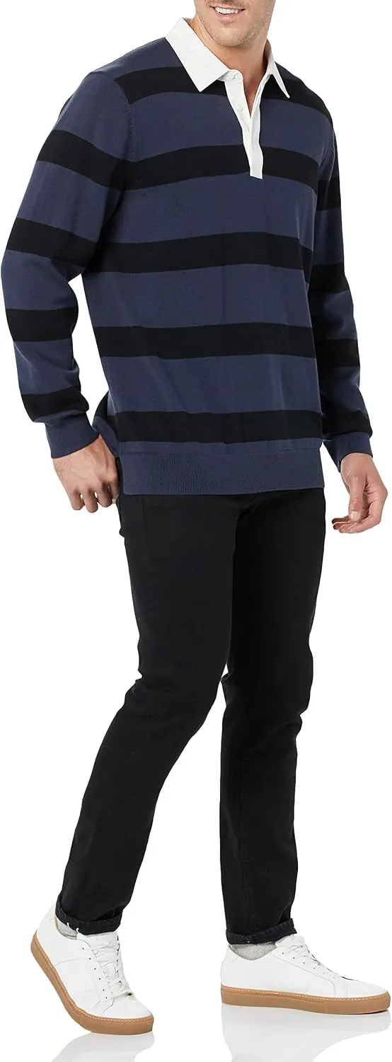 Amazon Essentials Men's Rugby Sweater