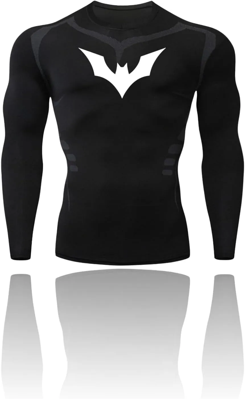 Anime Compression Shirts for Men - Gym Tshirt Wear Athletic Basketball Running Undershirt Workout Gear Top Shirt