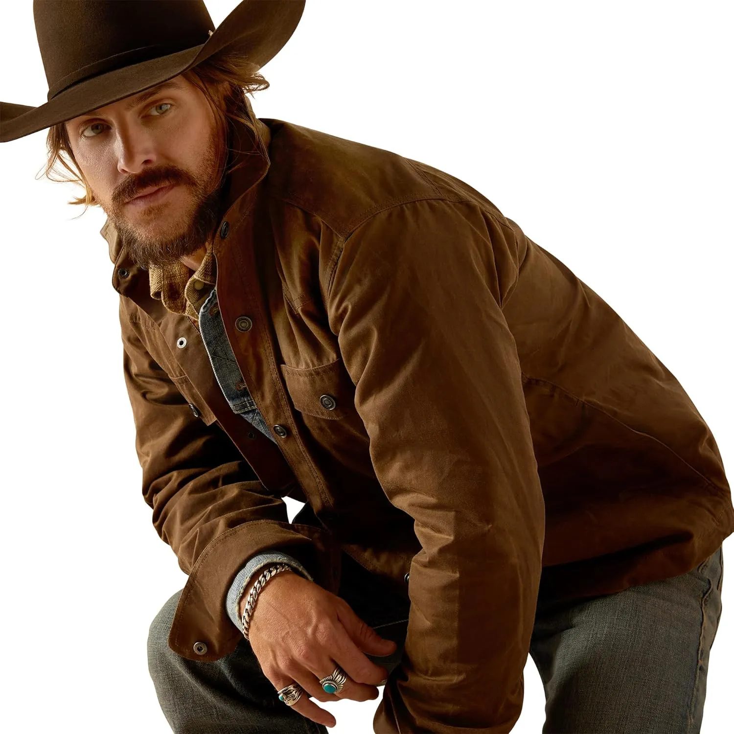 Ariat Men's Yellowstone Herder Waxed Shirt Jacket