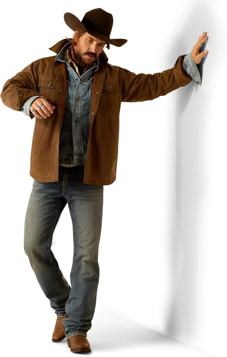 Ariat Men's Yellowstone Herder Waxed Shirt Jacket