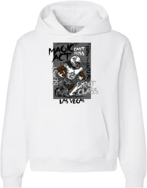 Ashton Jeanty Official Second to None Draft City Oversized Unisex Hoodie  Streetwear Athletic Fit, Midweight Fleece