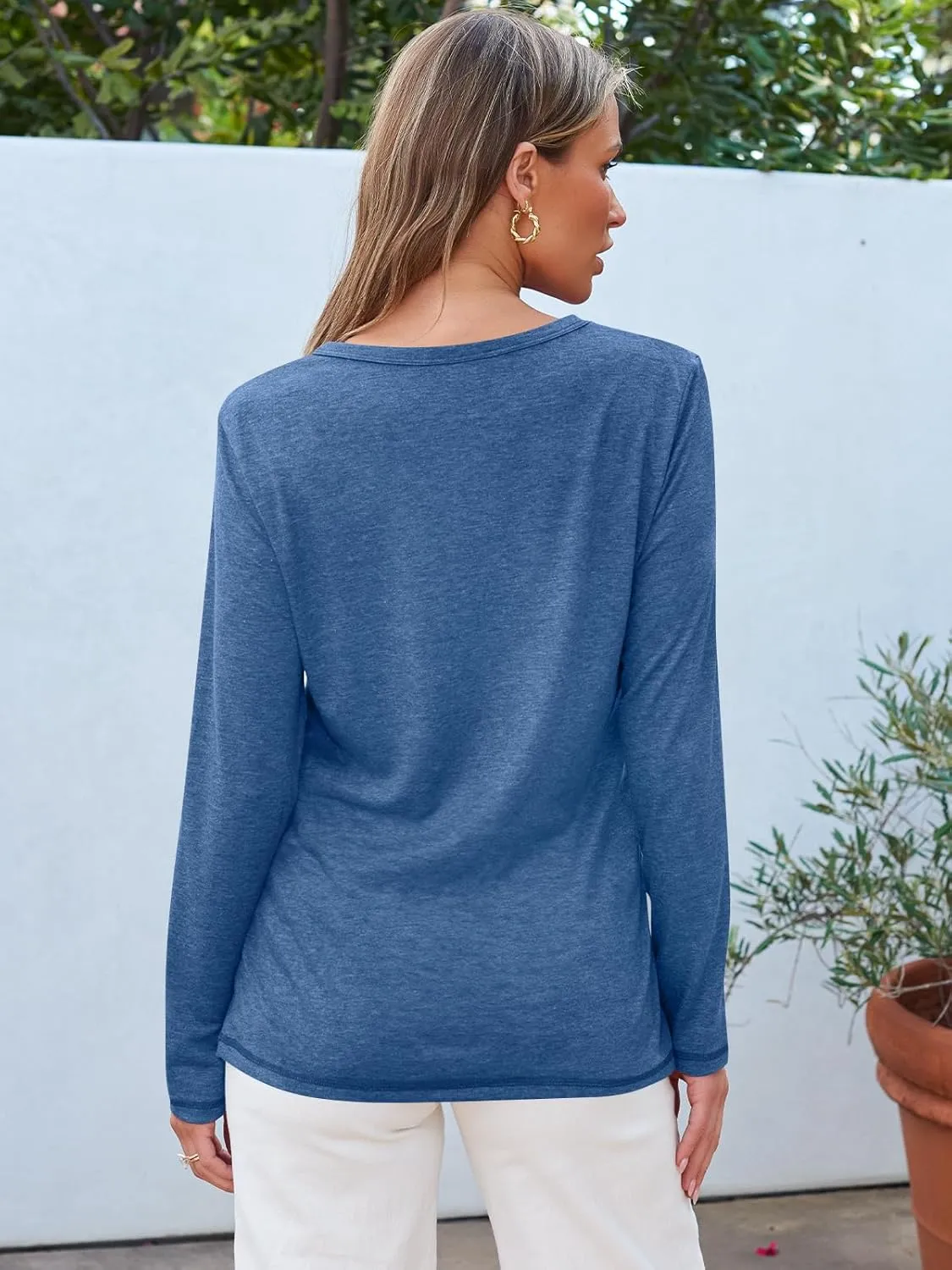 AUTOMET Long Sleeve Shirts for Women Business Casual Tops Fall Fashion Outfits Basic Workout Tees Beach Vacation Clothes 2025