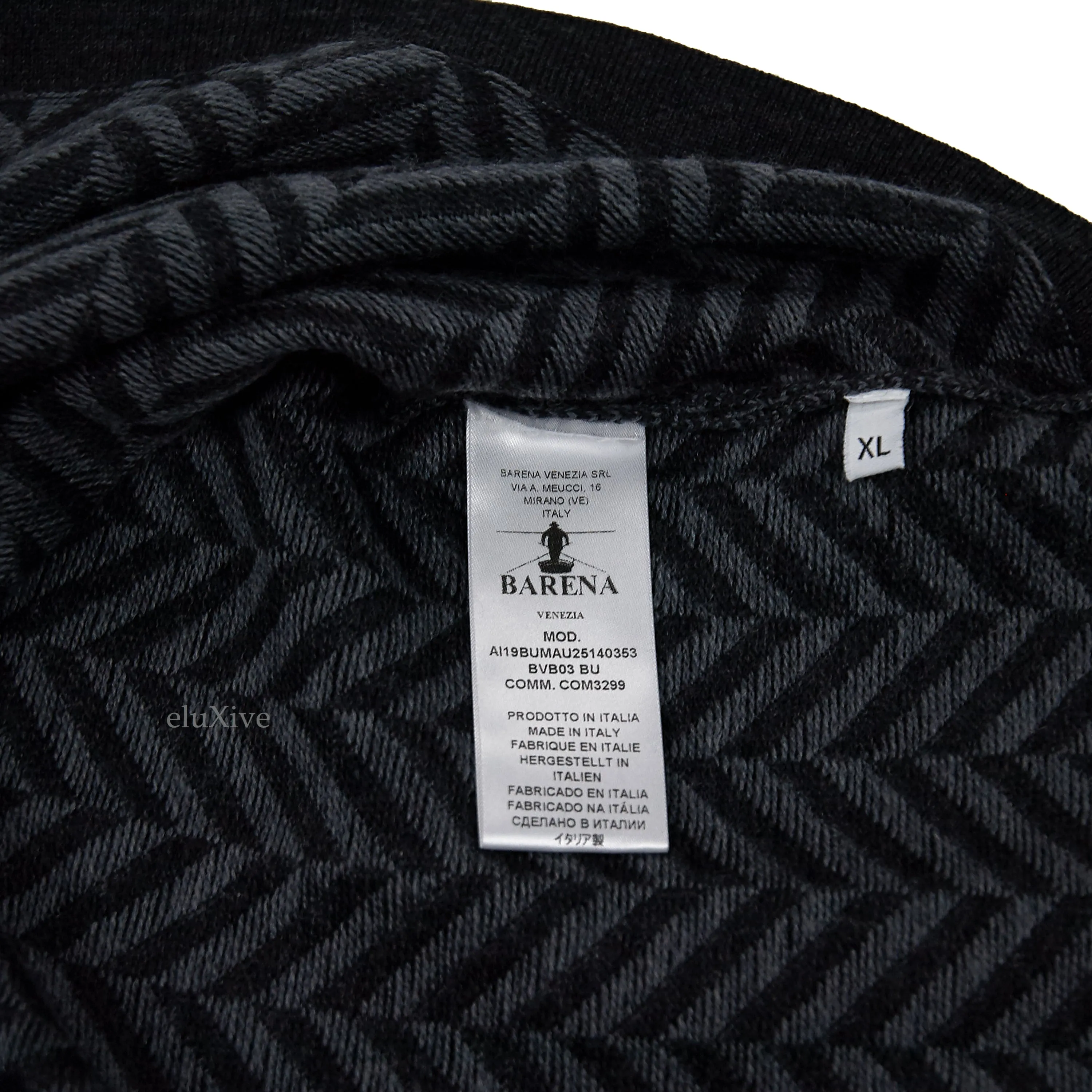 Barena Herringbone Knit Turtleneck Sweater