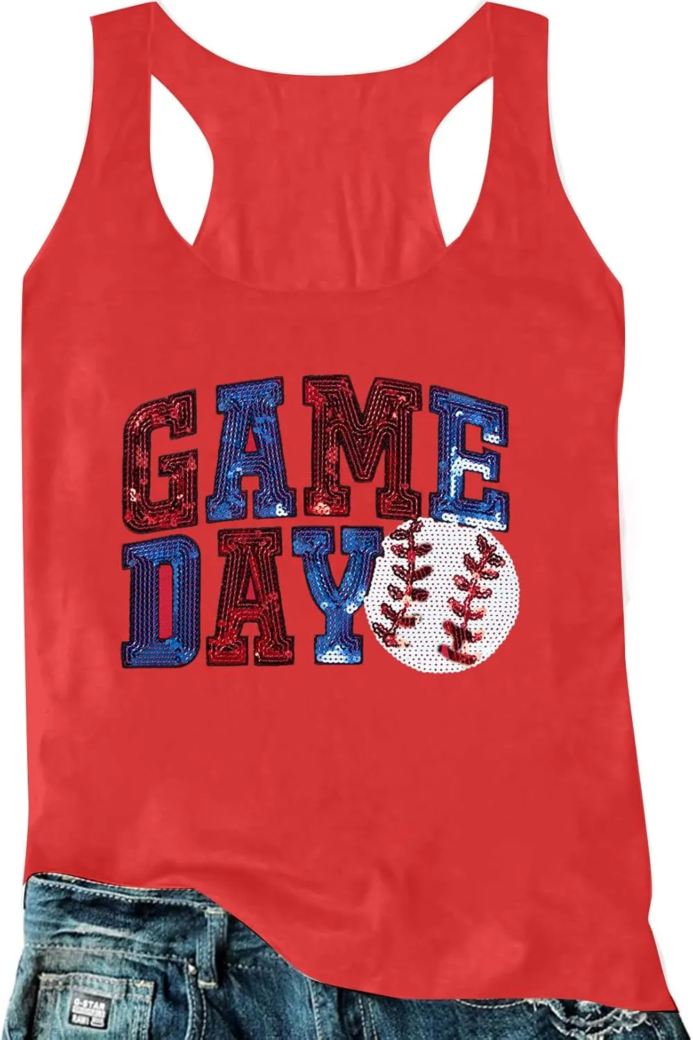 Baseball Mom Tank Tops Women: Baseball Shirts Game Day Gifts Summer Softball Mom Sleeveless Workout Vest