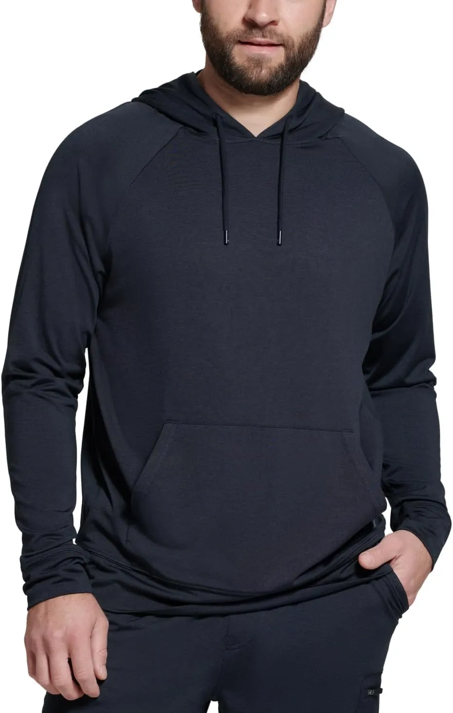 BASS OUTDOOR Men's Pullover Kangaroo Lightweight Knit Sweater