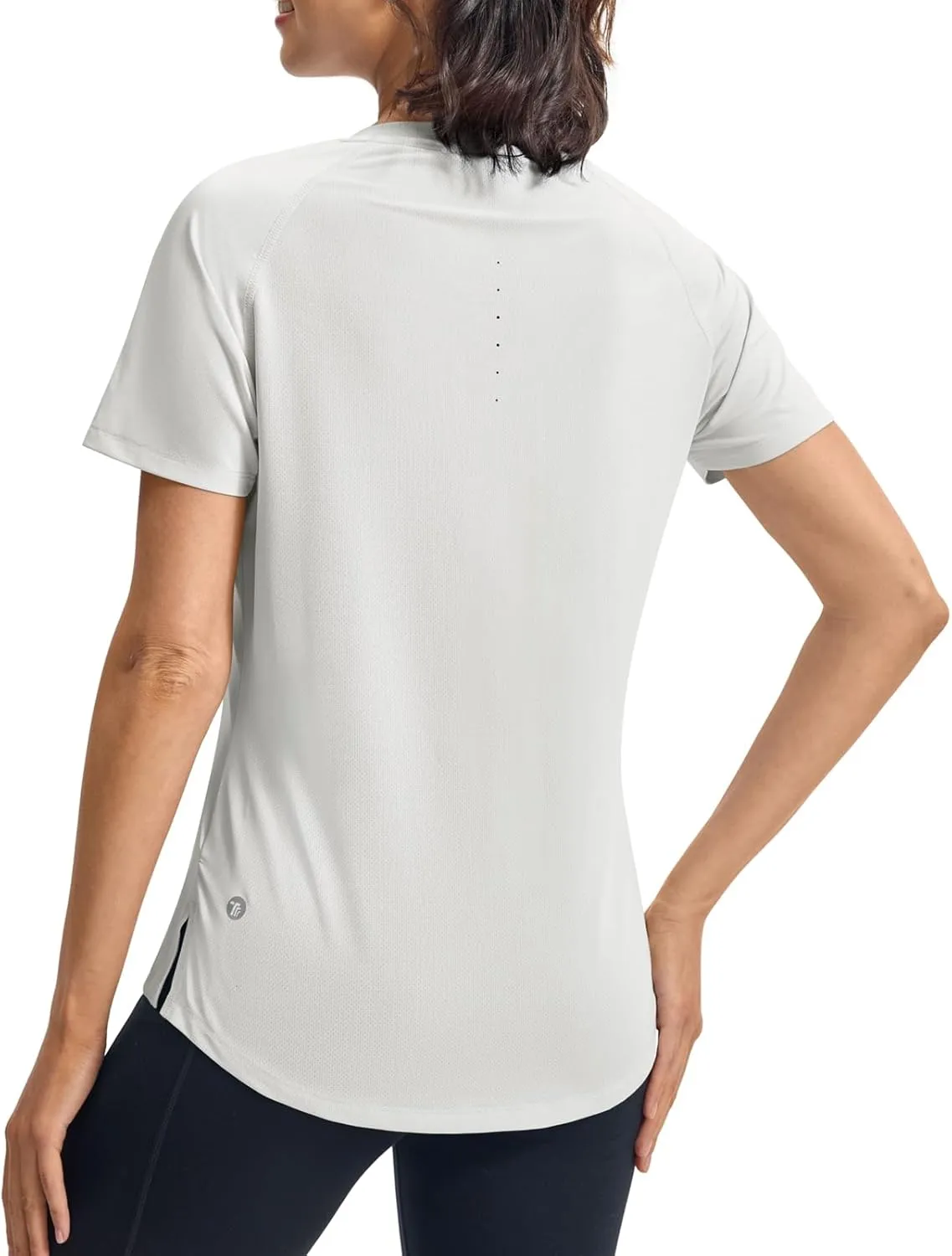 BGOWATU Women's Workout Athletic Tops Short Sleeve Crewneck T-Shirts Running Gym Yoga Tee Dry Fit UV Protection