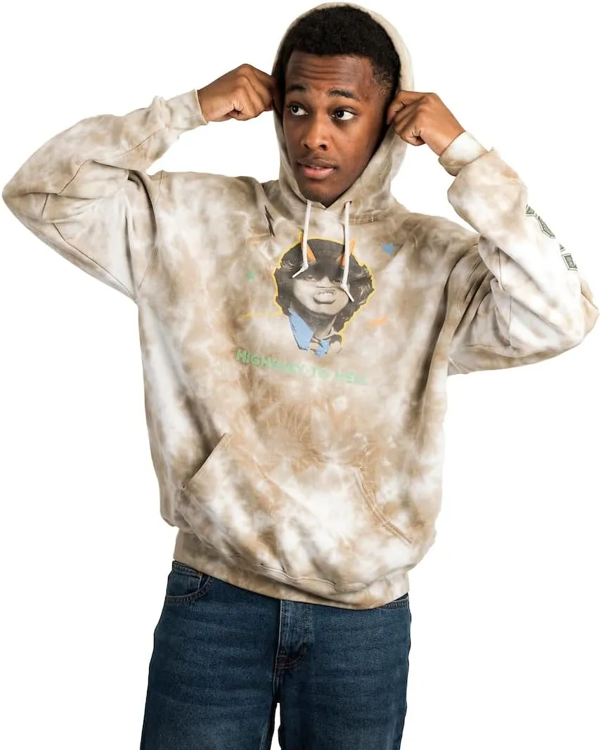 Bioworld ACDC Highway to Hell Adult Cloud Wash Graphic Hoodie