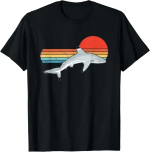 Blacktip Reef Shark Vintage Sunset T-Shirt