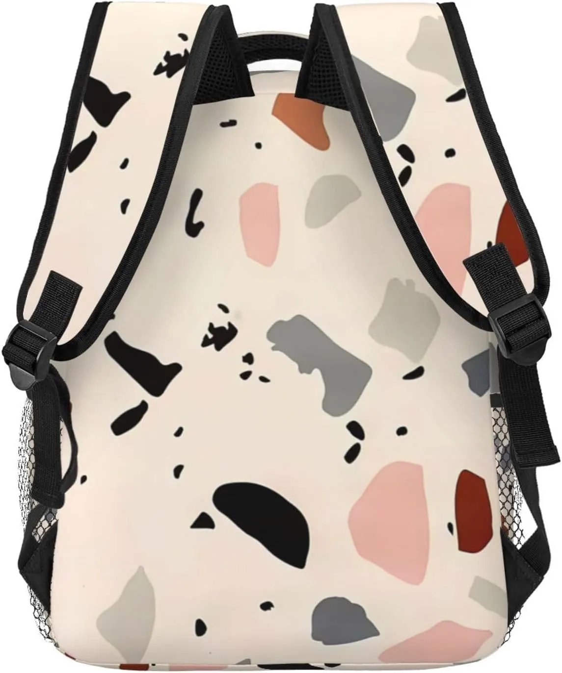 Boho Terrazzo Front Backpack Laptop Backpack Sports Travel Shoulder bag Light casual backpack