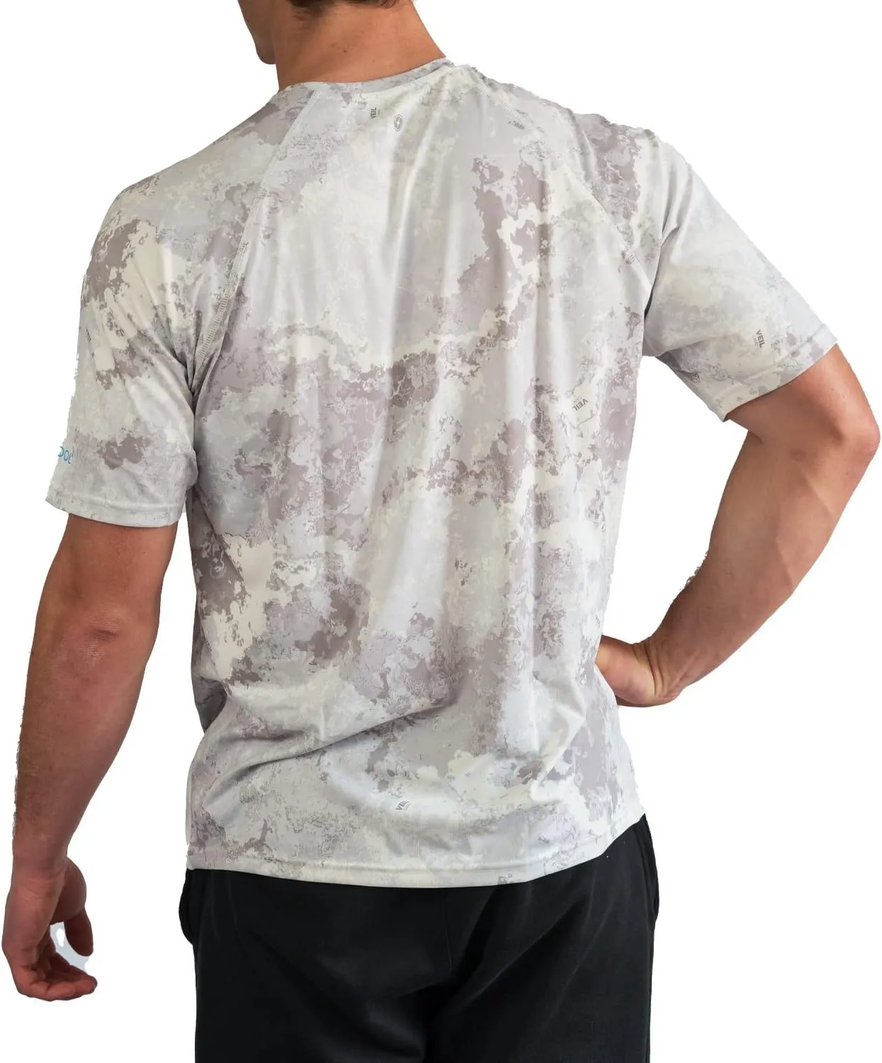 BUILTCOOL Mens Crew Neck Raglan Shirt  Quick Dry Shirts for Men, Instant Cooling Moisture Wicking, UPF 50 Sun Protection