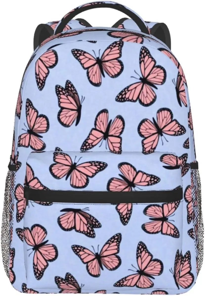 Butterflies Backpack Laptop Backpack Sports Travel Shoulder bag Light casual backpack