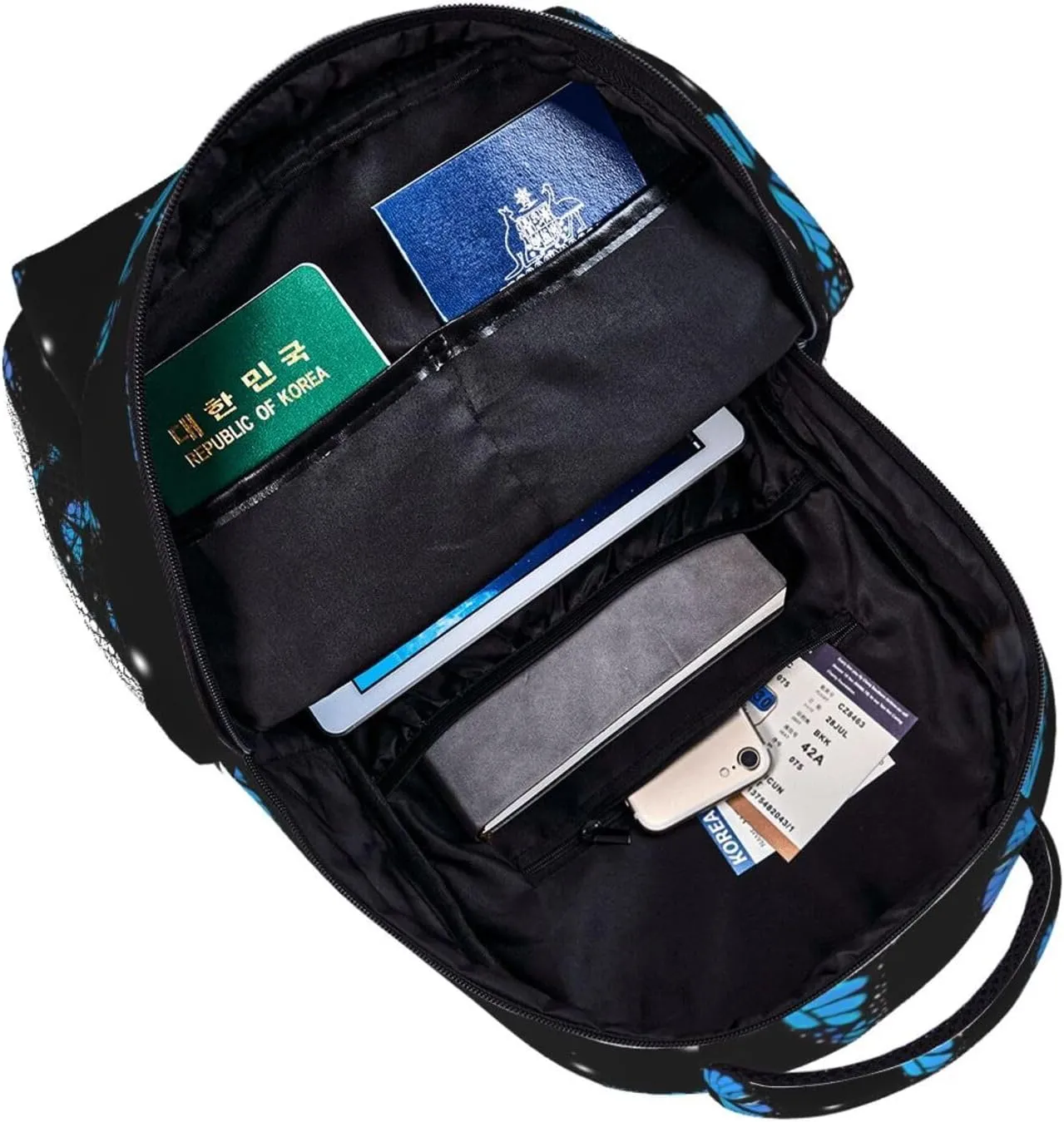 Butterflies Backpack Laptop Backpack Sports Travel Shoulder bag Light casual backpack
