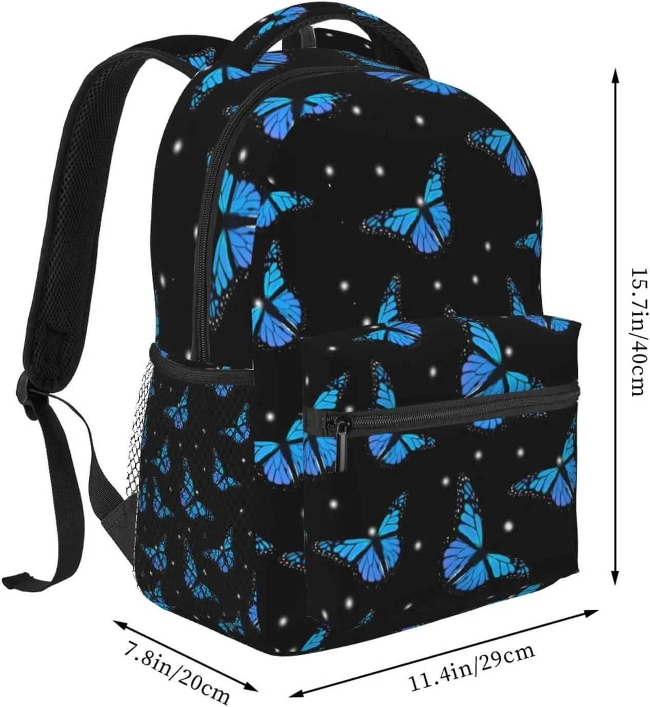 Butterflies Backpack Laptop Backpack Sports Travel Shoulder bag Light casual backpack
