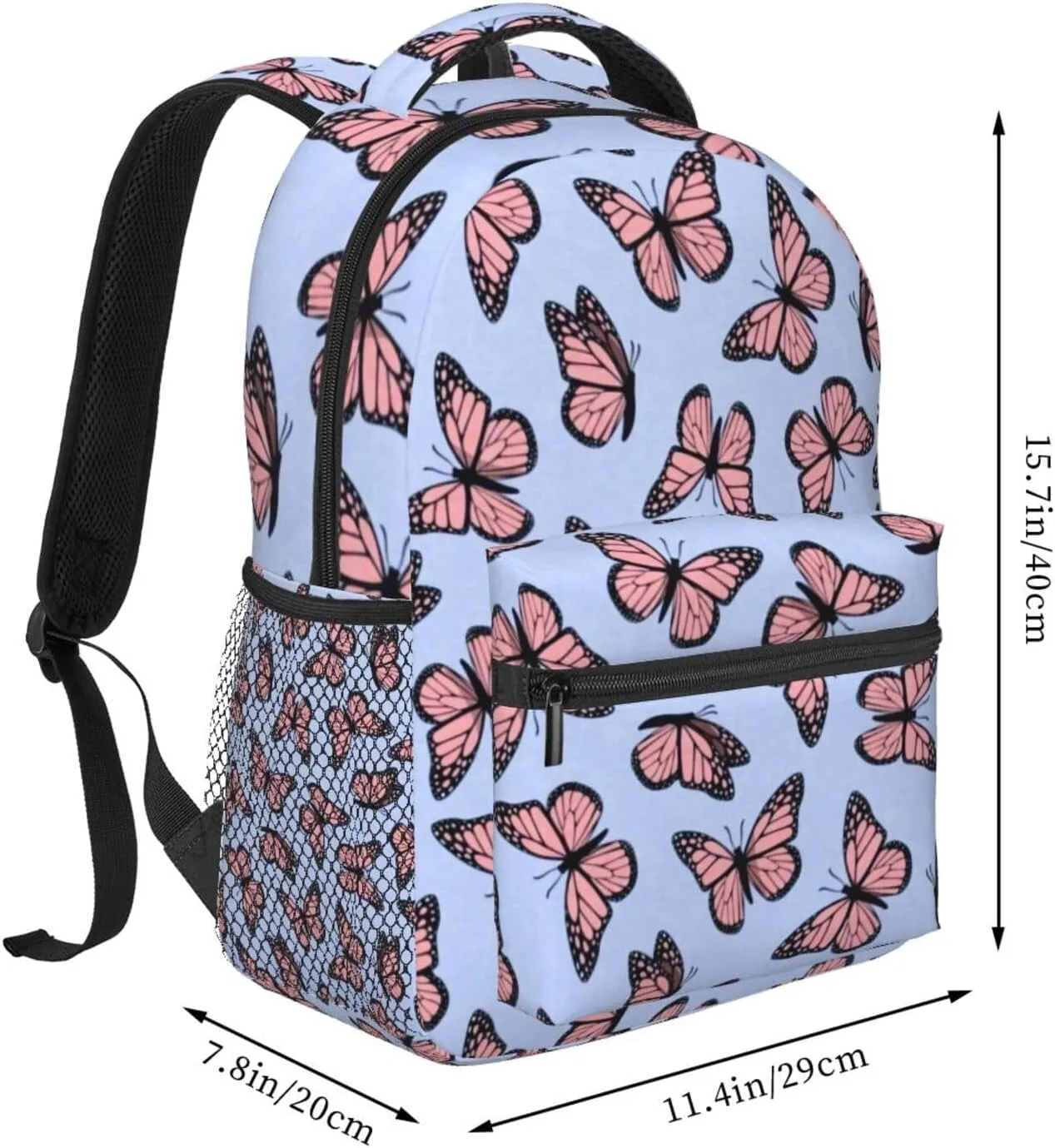 Butterflies Backpack Laptop Backpack Sports Travel Shoulder bag Light casual backpack