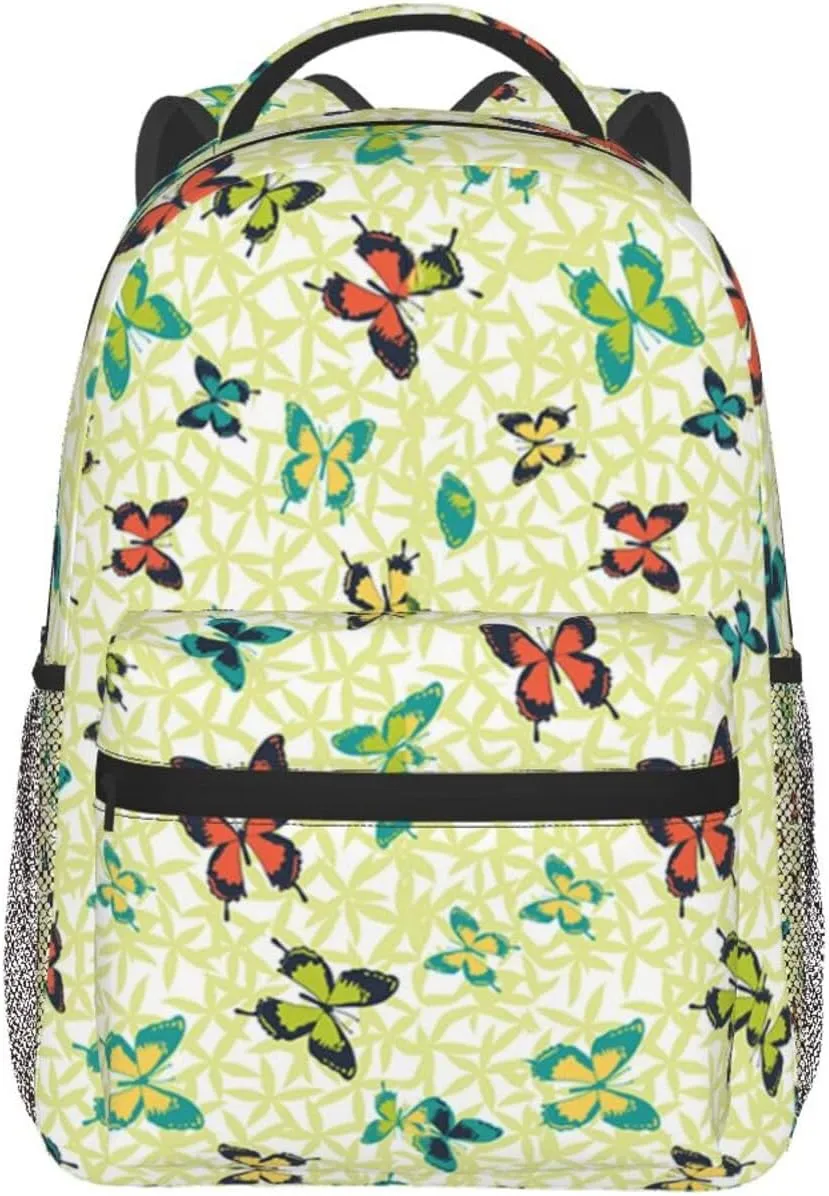 Butterfly Backpack Laptop Backpack Sports Travel Shoulder bag Light casual backpack