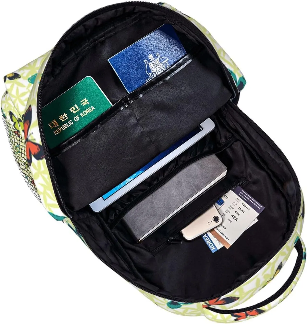 Butterfly Backpack Laptop Backpack Sports Travel Shoulder bag Light casual backpack