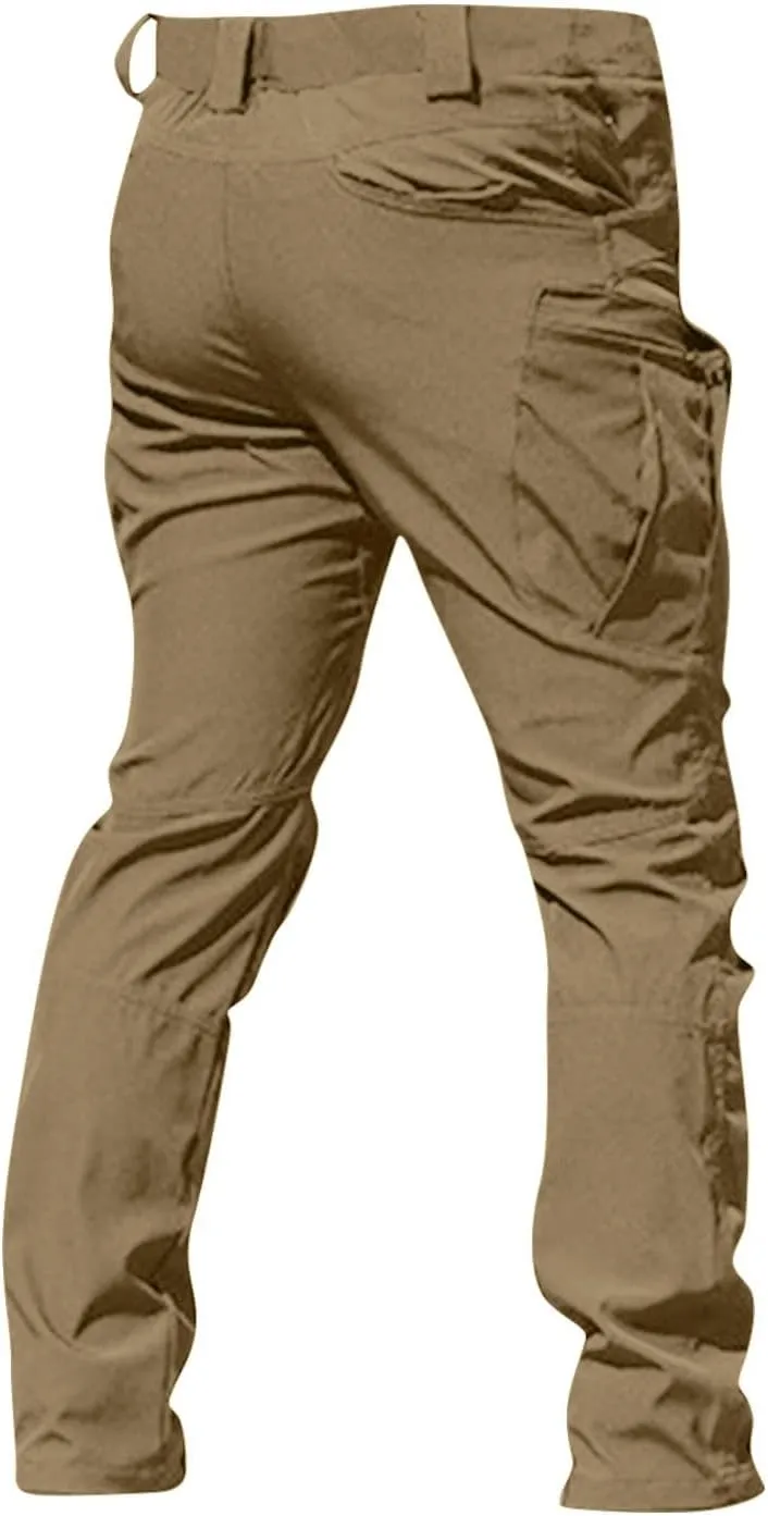 Cargo Pants for Men Baggy Outdoor Waterproof Hiking Work Pants Stretch Multi Pockets Lightweight Classic Tactical Pant