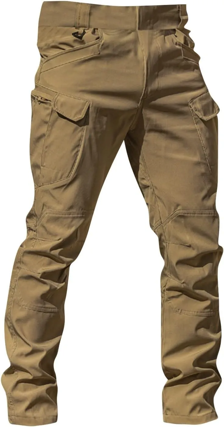 Cargo Pants for Men Baggy Outdoor Waterproof Hiking Work Pants Stretch Multi Pockets Lightweight Classic Tactical Pant