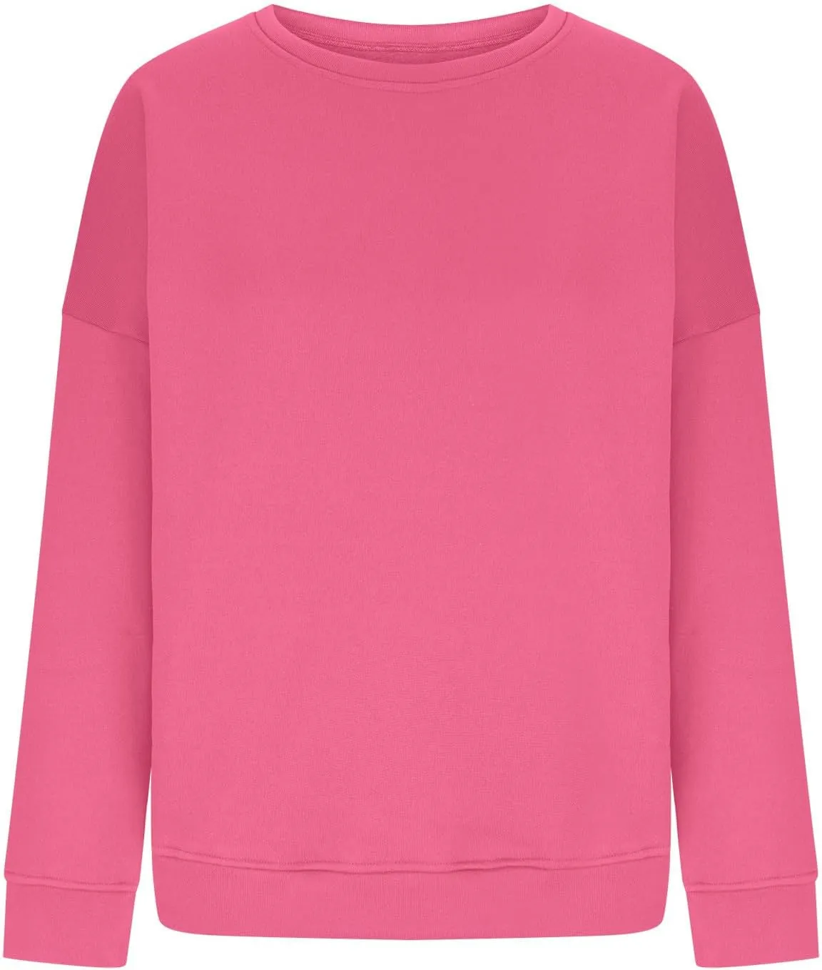 Ceboyel Oversized Sweatshirt for Women Solid Color Crewneck Pullover Tops Long Sleeve Sweaters Fall Fashion Trendy Clothes