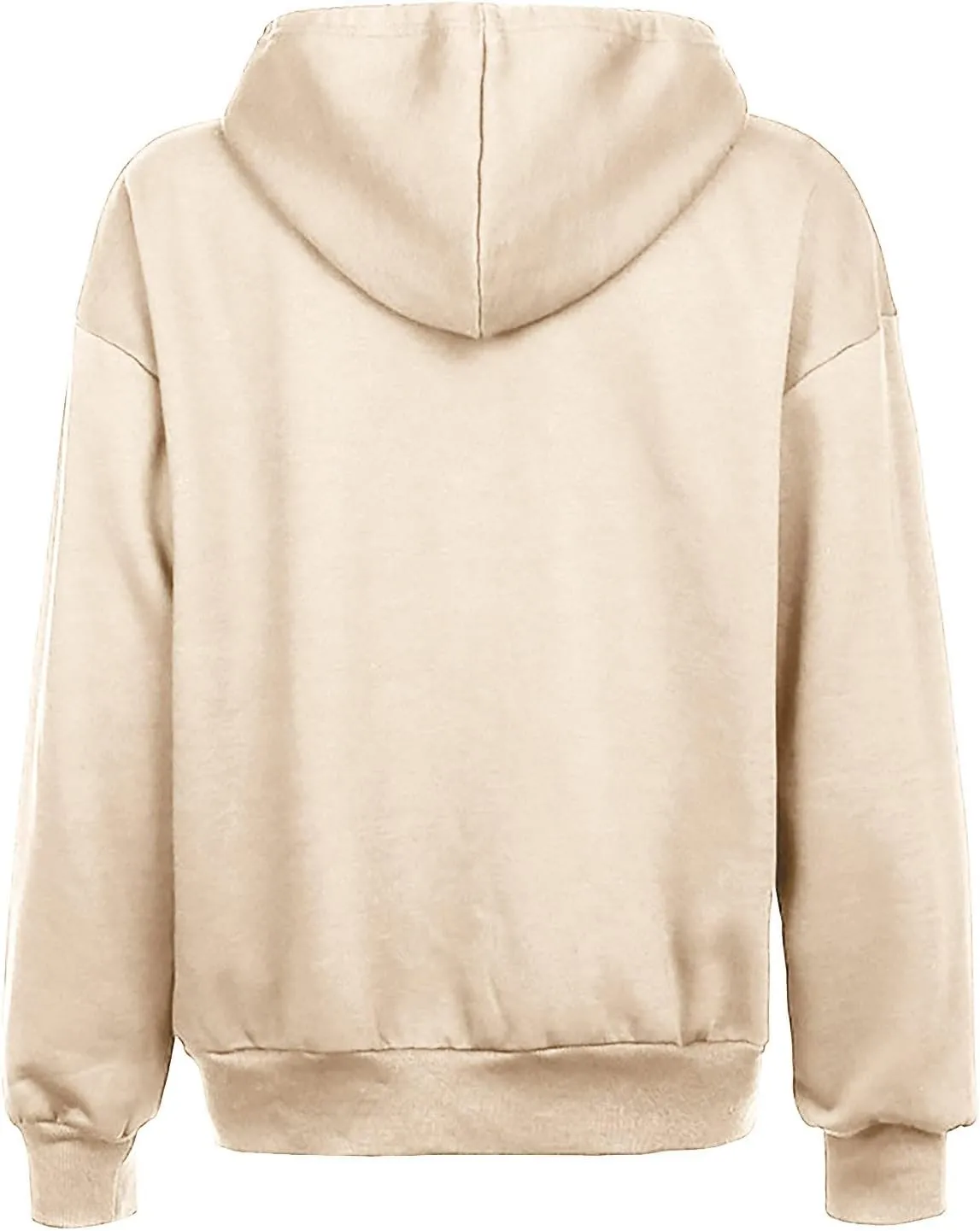 Ceboyel Womens Oversized Hoodie Sweatshirt Full Zip Up Jacket Drawstring Hooded Top Teen Girl Y2k Preppy Clothing with Pocket