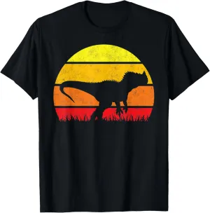 Ceratosaurus Sunset Retro Vintage Dinosaur T-Shirt
