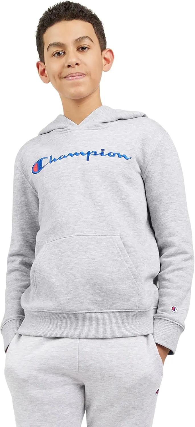Champion Boys Hoodie for Kids Sweatshirt Fleece Youth Pullover With Hood