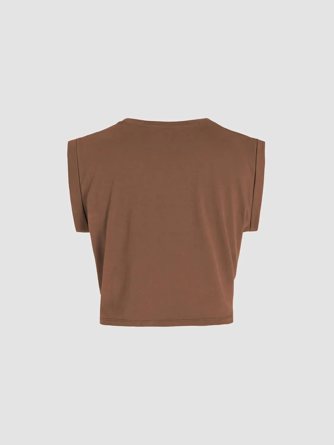 CIDER Crop Tops for Women Crew Neck T Shirts Short Sleeve Knotted Twist Front Loose Summer Basic Tee