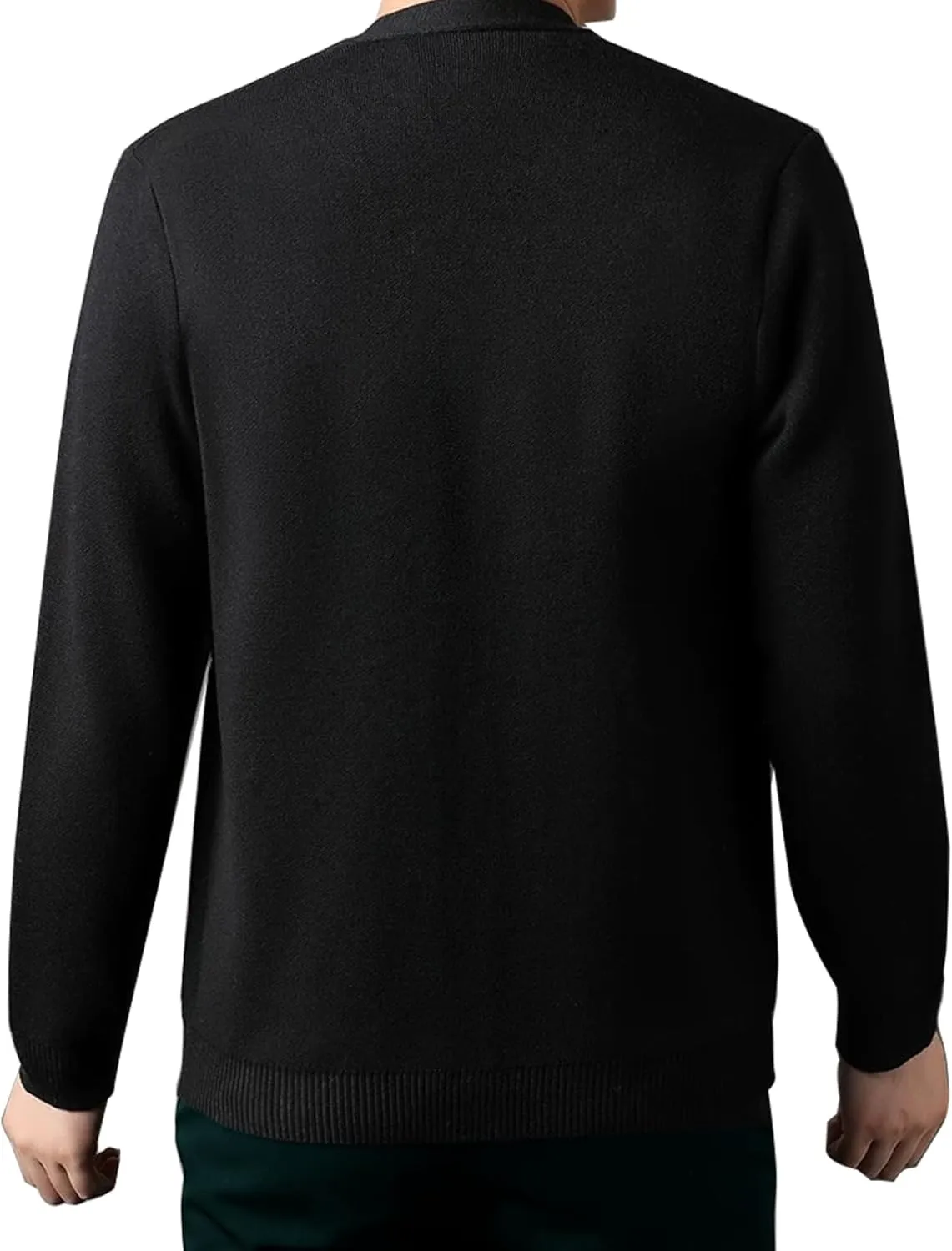 Ciormis Men's Cardigan Sweaters with Buttons - Casual V Neck Long Sleeve Knitted Knitted Sweater with Pockets