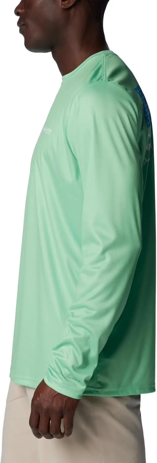 Columbia Men's PFG Terminal Tackle Fish Flag Long Sleeve Fishing Shirt