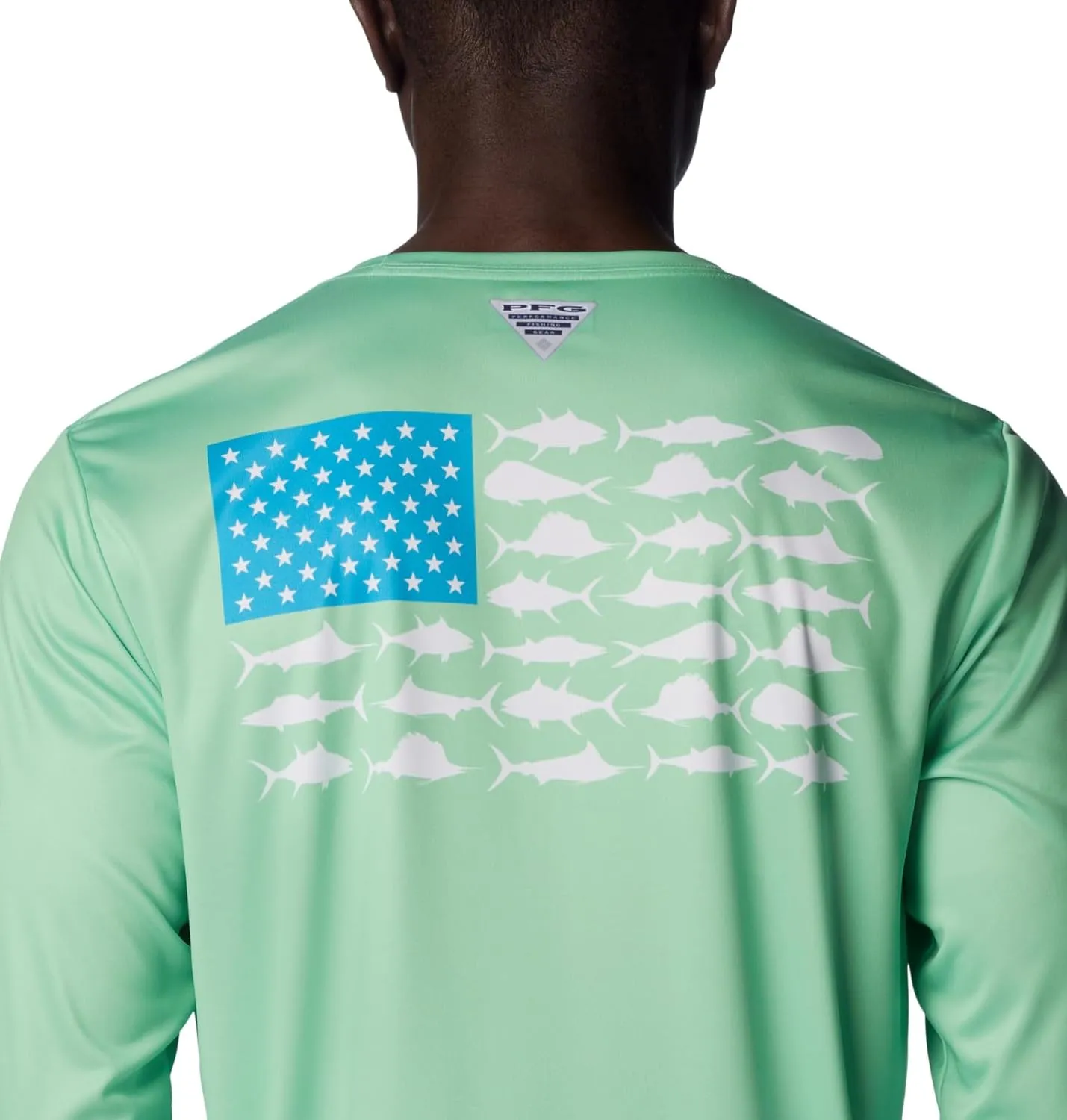 Columbia Men's PFG Terminal Tackle Fish Flag Long Sleeve Fishing Shirt