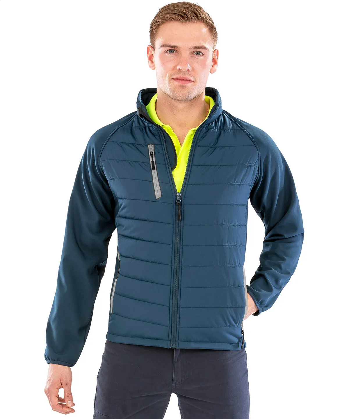 Compass padded softshell jacket | Black/Red