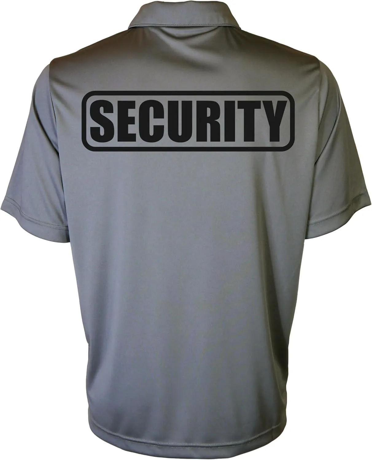 Conspiracy Tee Security Polo with Reflective Design front and back, Performance Polo w/Moisture Wicking Technology