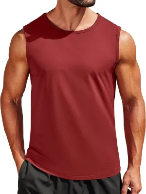 COOFANDY Men's Workout Tank Tops 1/2 Pack Dry Fit Sleeveless Muscle Gym Shirts Stretch Bodybuilding Tee