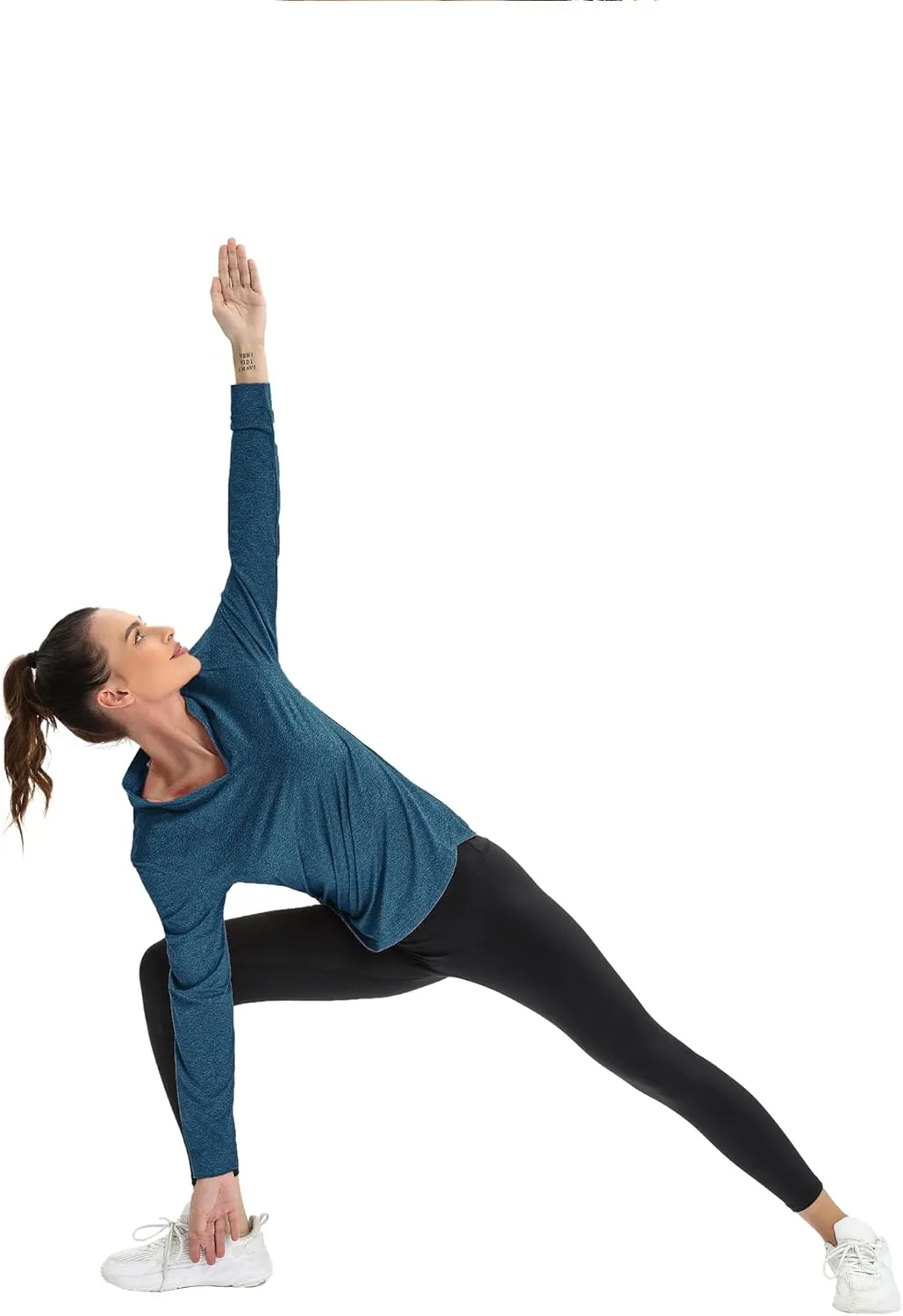 COOrun Workout Shirts for Women Long Sleeve Yoga Tops Casual Hiking Tee Shirt Athletic Breathable Top Quick Dry