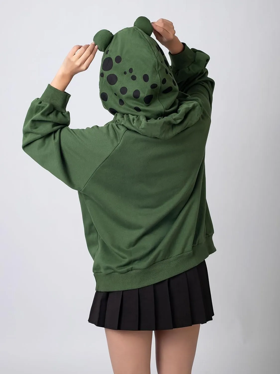 Cosfun Frog Hoodies Cute Animal Hoodie Froggy Oversized Pullover Sweatshirt Hoody Thickness Cotton