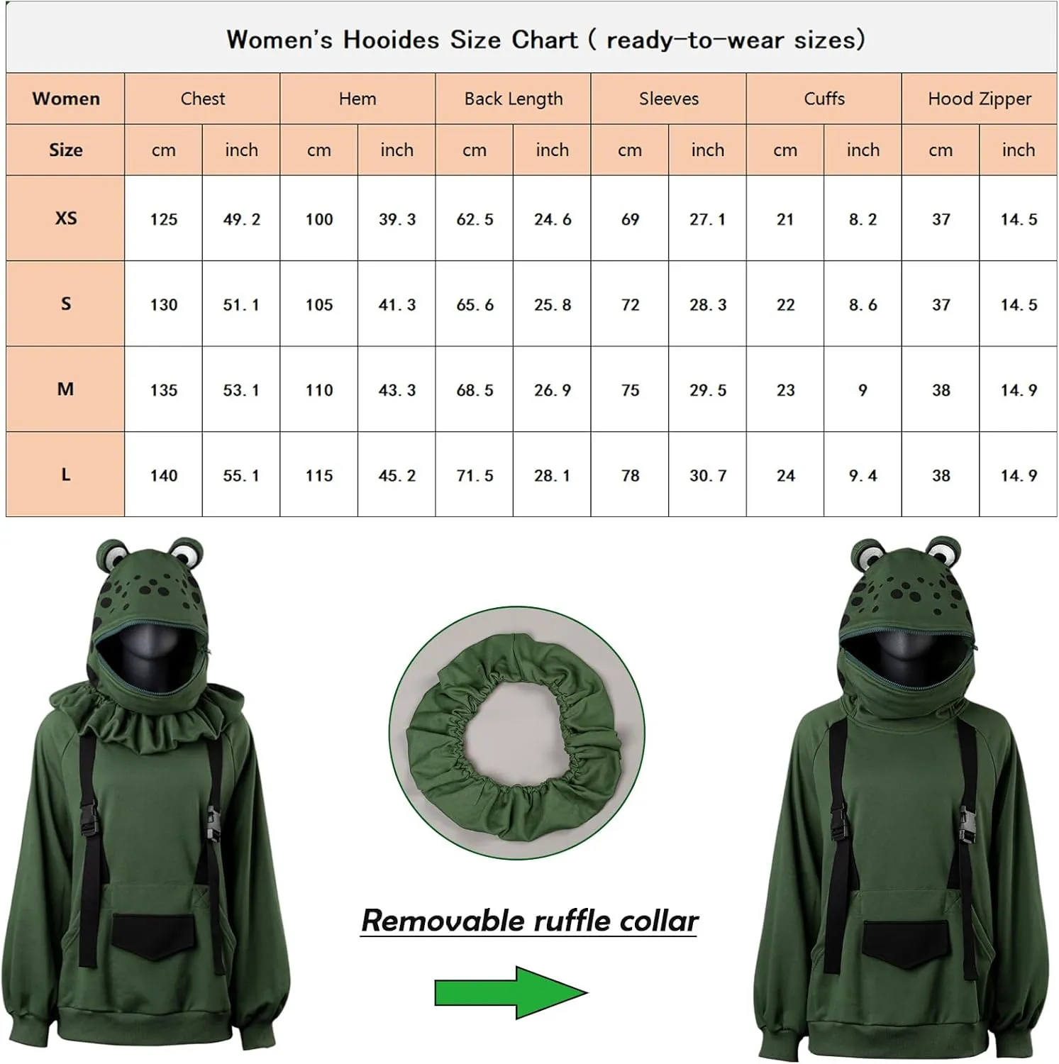 Cosfun Frog Hoodies Cute Animal Hoodie Froggy Oversized Pullover Sweatshirt Hoody Thickness Cotton