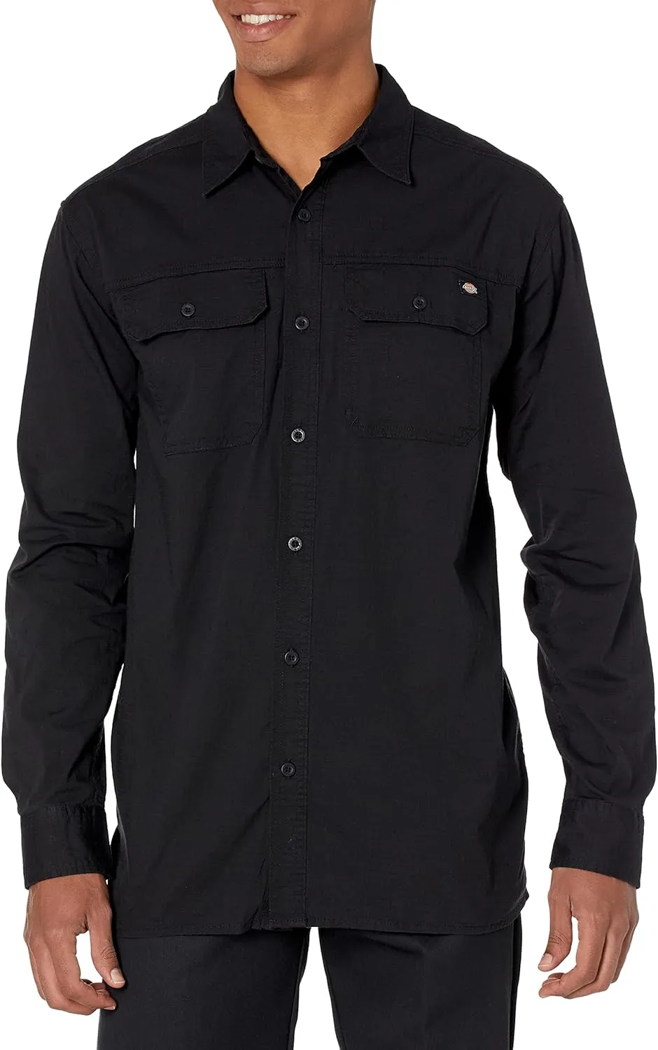 Dickies Men's Flex Denim Long Sleeve Shirt