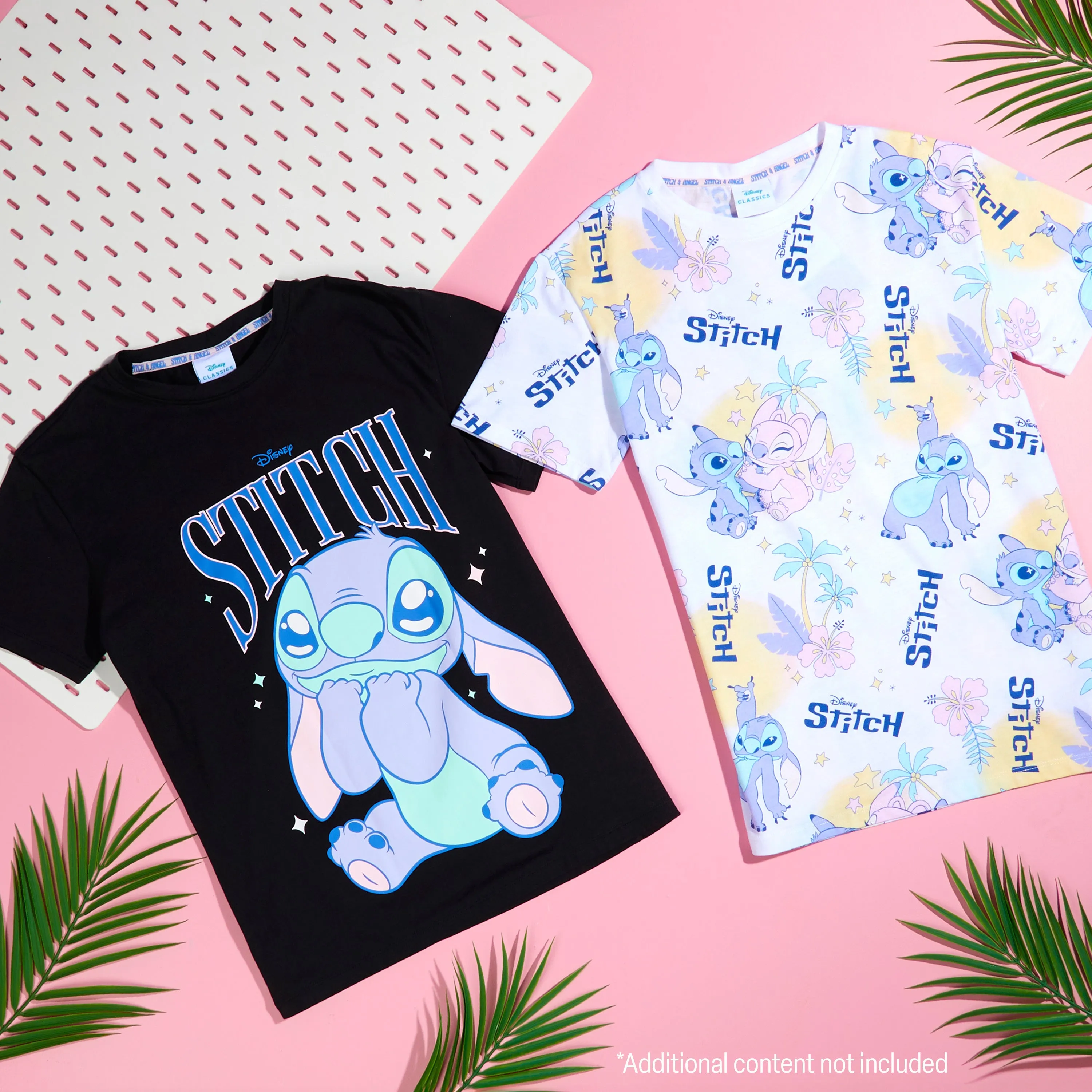 Disney Stitch Girls Crew Neck T-Shirts, Soft Breathable Pack of 2 - Stitch Gifts